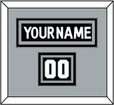 Los Angeles Nameplate & Number (Shoulder) - Home Black (2011-2017) - Triple Mat 3