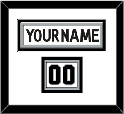 Los Angeles Nameplate & Number (Shoulder) - Road White (2011-2017) - Premier Tier 1