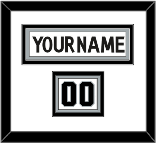 Los Angeles Nameplate & Number (Shoulder) - Road White (2017-2024) - Premier Tier 1