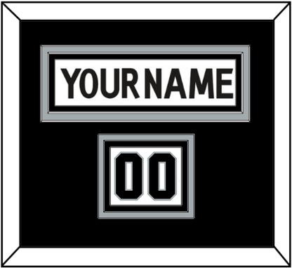 Los Angeles Nameplate & Number (Shoulder) - Road White (2011-2017) - Premier Tier 2