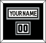 Los Angeles Nameplate & Number (Shoulder) - Road White (2011-2017) - Triple Mat 2