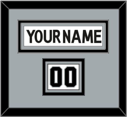 Los Angeles Nameplate & Number (Shoulder) - Road White (2017-2024) - Premier Tier 3