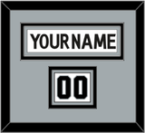 Los Angeles Nameplate & Number (Shoulder) - Road White (2017-2024) - Triple Mat 3