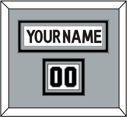Los Angeles Nameplate & Number (Shoulder) - Road White (2011-2017) - Premier Tier 3