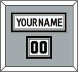 Los Angeles Nameplate & Number (Shoulder) - Road White (2017-2024) - Triple Mat 3