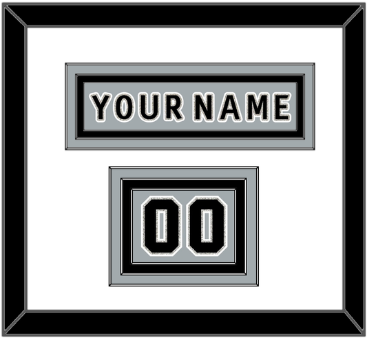 Los Angeles Nameplate & Number (Shoulder) - Alternate Gray (2018-2021) - Premier Tier 1