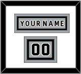 Los Angeles Nameplate & Number (Shoulder) - Alternate Gray (2018-2021) - Triple Mat 1