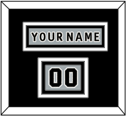 Los Angeles Nameplate & Number (Shoulder) - Alternate Gray (2018-2021) - Premier Tier 2