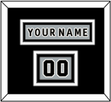 Los Angeles Nameplate & Number (Shoulder) - Alternate Gray (2018-2021) - Triple Mat 2