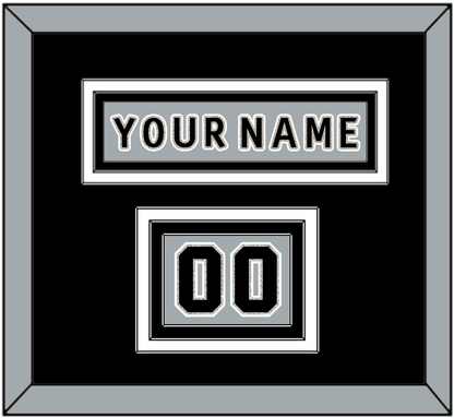 Los Angeles Nameplate & Number (Shoulder) - Alternate Gray (2018-2021) - Premier Tier 2