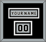 Los Angeles Nameplate & Number (Shoulder) - Alternate Gray (2018-2021) - Triple Mat 2