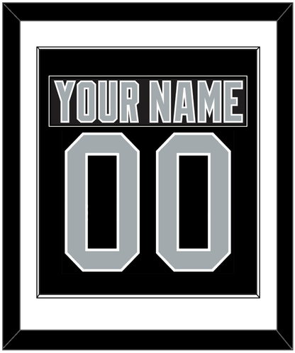 Los Angeles Nameplate & Number (Back) Combined - Road Black (1988-1991) - Essential Tier 1