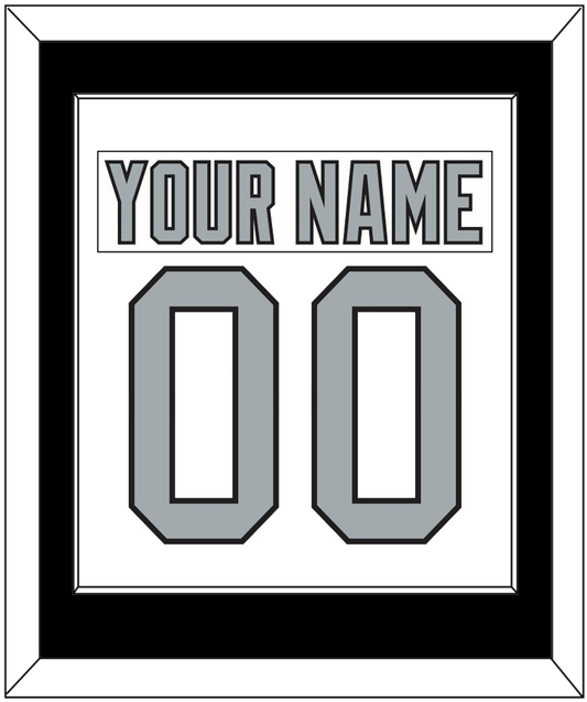 Los Angeles Nameplate & Number (Back) Combined - Home White (1988-1991) - Essential Tier 1