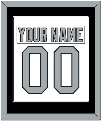Los Angeles Nameplate & Number (Back) Combined - Home White (1988-1991) - Essential Tier 1