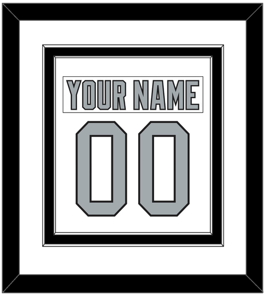 Los Angeles Nameplate & Number (Back) Combined - Home White (1988-1991) - Signature Tier 1