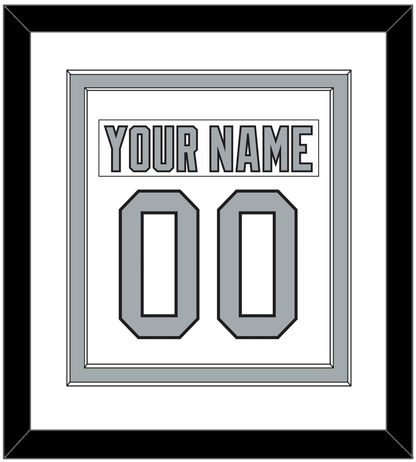 Los Angeles Nameplate & Number (Back) Combined - Home White (1988-1991) - Signature Tier 2