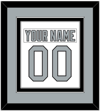 Los Angeles Nameplate & Number (Back) Combined - Home White (1988-1991) - Signature Tier 4