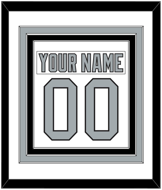 Los Angeles Nameplate & Number (Back) Combined - Home White (1988-1991) - Premier Tier 1