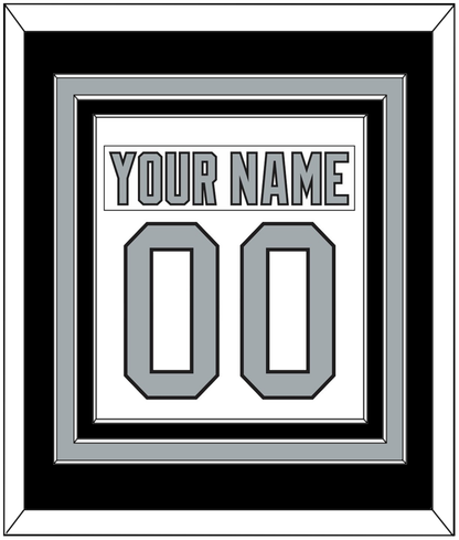Los Angeles Nameplate & Number (Back) Combined - Home White (1988-1991) - Premier Tier 2