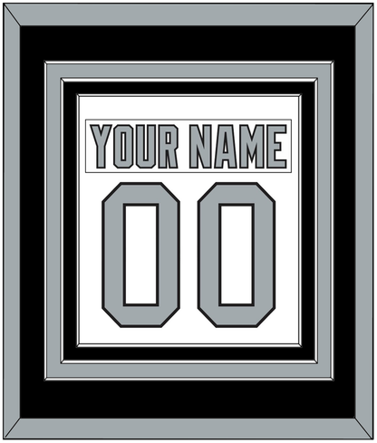 Los Angeles Nameplate & Number (Back) Combined - Home White (1988-1991) - Premier Tier 2