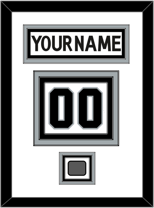 Los Angeles Nameplate & Number (Back) With Stanley Cup Champions Patch - Road White (2011-2017) - Premier Tier 2