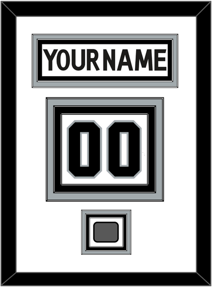 Los Angeles Nameplate & Number (Back) With Stanley Cup Finals Patch - Road White (2011-2017) - Premier Tier 2