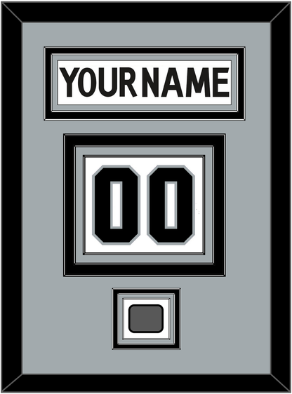 Los Angeles Nameplate & Number (Back) With Stanley Cup Finals Patch - Road White (2011-2017) - Premier Tier 3