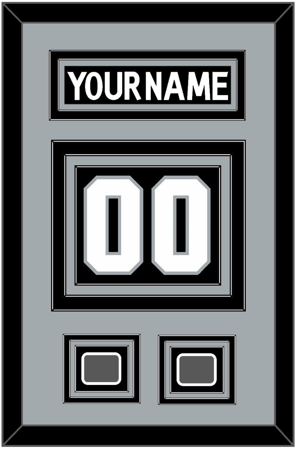 Los Angeles Nameplate & Number (Back) With 2 Stanley Cup Champions Patches - Home Black (2011-2017) - Premier Tier 3