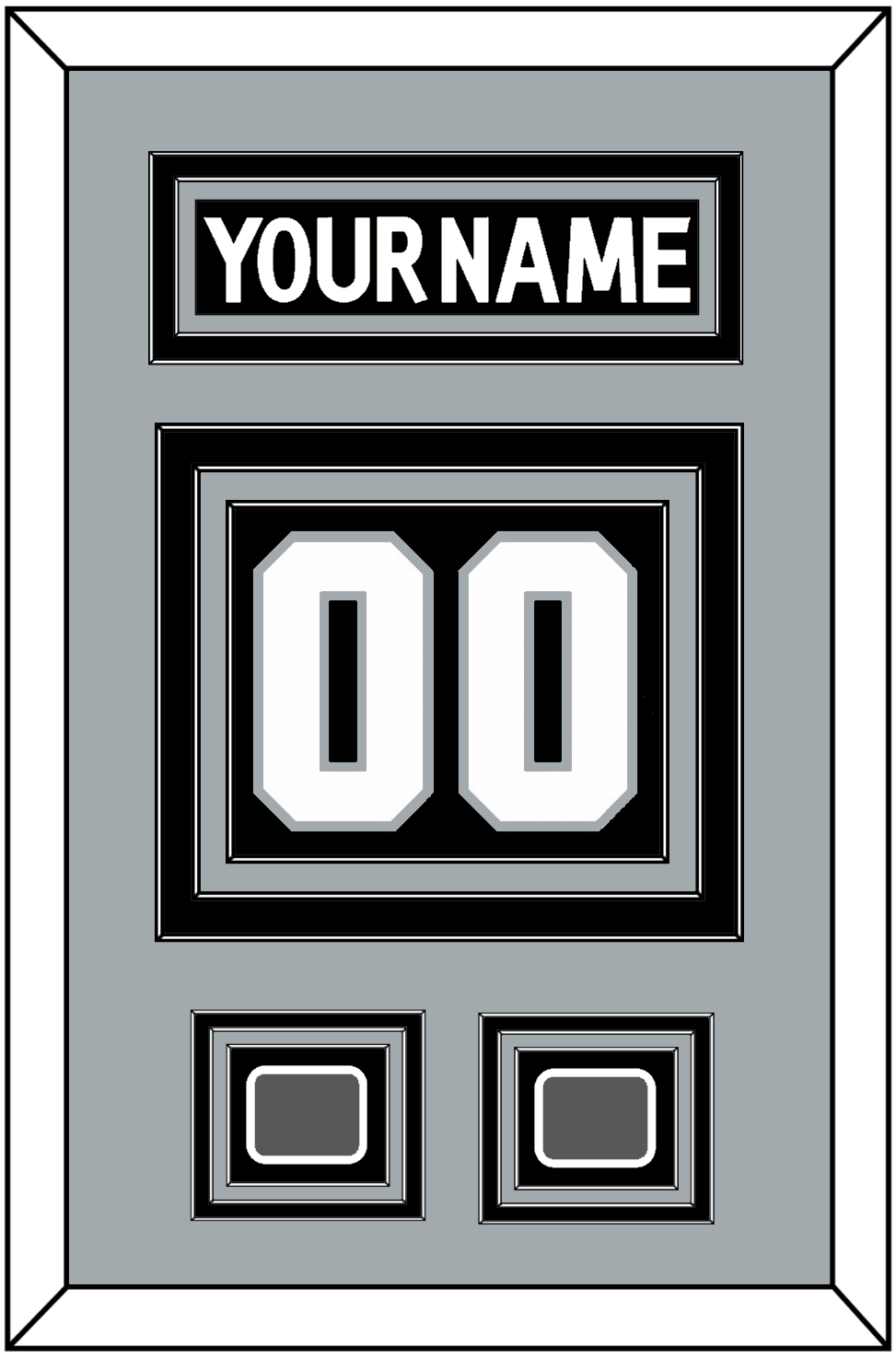 Los Angeles Nameplate & Number (Back) With 2 Stanley Cup Champions Patches - Home Black (2011-2017) - Premier Tier 3