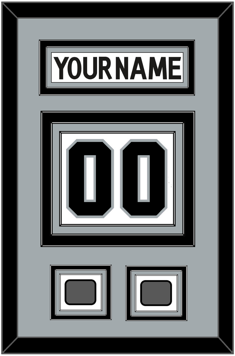 Los Angeles Nameplate & Number (Back) With 2 Stanley Cup Champions Patches - Road White (2011-2017) - Premier Tier 3