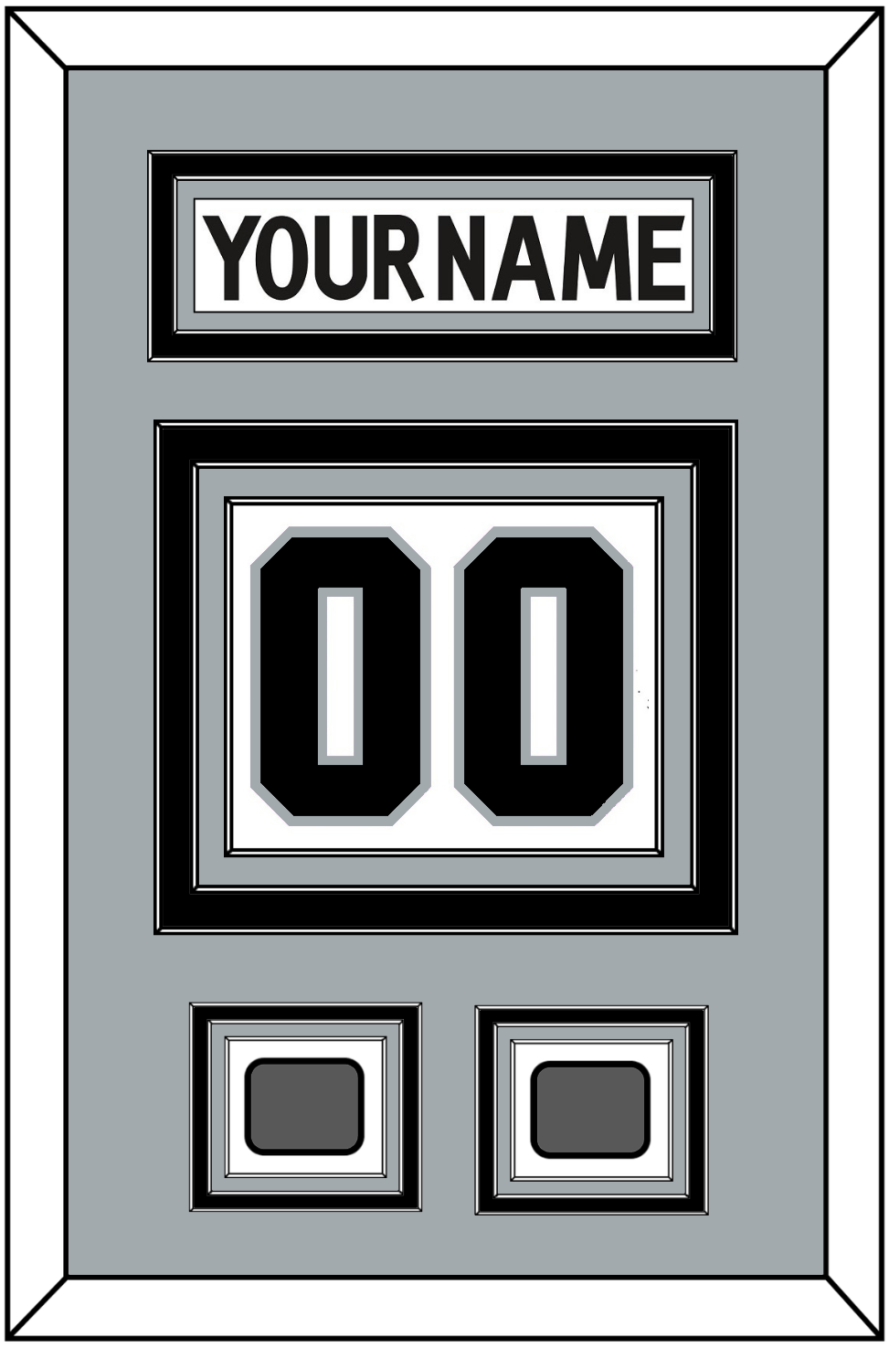 Los Angeles Nameplate & Number (Back) With 2 Stanley Cup Champions Patches - Road White (2011-2017) - Premier Tier 3