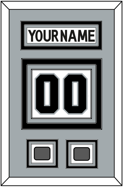 Los Angeles Nameplate & Number (Back) With 2 Stanley Cup Champions Patches - Road White (2011-2017) - Premier Tier 3