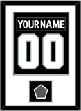 Los Angeles Nameplate & Number (Back) Combined With Stanley Cup Finals Patch - Home Black (2011-2017) - Single Mat 1