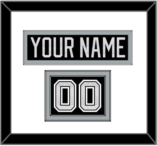 Los Angeles Nameplate & Number (Shoulder) - Home Black - Signature Tier 1