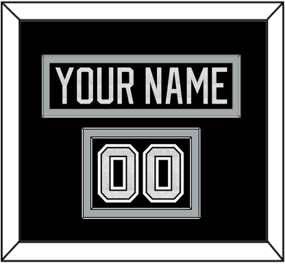 Los Angeles Nameplate & Number (Shoulder) - Home Black - Signature Tier 2
