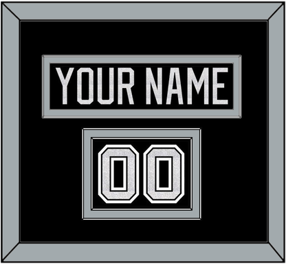 Los Angeles Nameplate & Number (Shoulder) - Home Black - Signature Tier 2