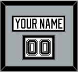 Los Angeles Nameplate & Number (Shoulder) - Road White - Double Mat 3