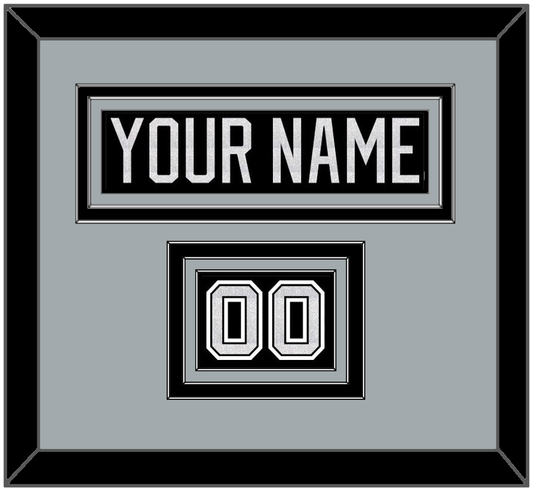 Los Angeles Nameplate & Number (Shoulder) - Home Black - Premier Tier 3