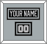 Los Angeles Nameplate & Number (Shoulder) - Home Black - Triple Mat 3
