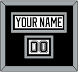 Los Angeles Nameplate & Number (Shoulder) - Road White - Triple Mat 2