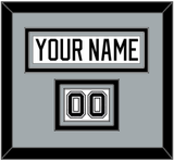 Los Angeles Nameplate & Number (Shoulder) - Road White - Triple Mat 3