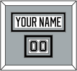 Los Angeles Nameplate & Number (Shoulder) - Road White - Triple Mat 3