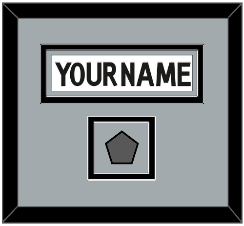 Los Angeles Nameplate & Stanley Cup Champions Patch - Road White (2011-2017) - Signature Tier 2