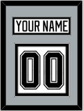 Los Angeles Nameplate & Number (Back) - Road White - Double Mat 3