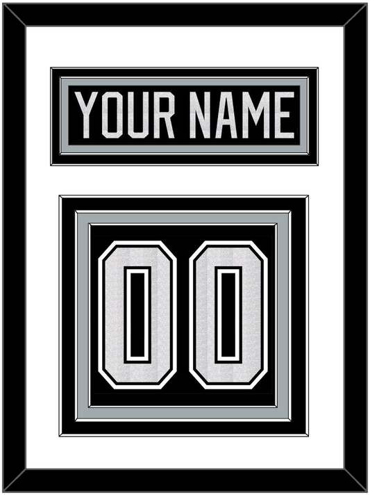 Los Angeles Nameplate & Number (Back) - Home Black - Premier Tier 1