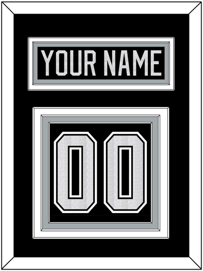 Los Angeles Nameplate & Number (Back) - Home Black - Premier Tier 2