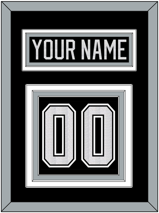 Los Angeles Nameplate & Number (Back) - Home Black - Premier Tier 2