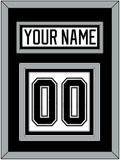 Los Angeles Nameplate & Number (Back) - Road White - Triple Mat 2
