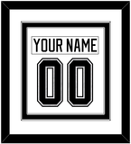 Los Angeles Nameplate & Number (Back) Combined - Road White - Double Mat 2