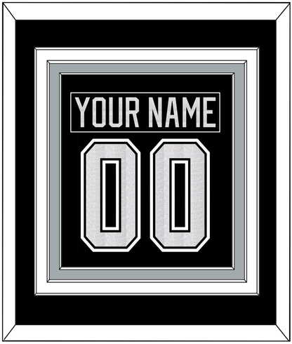 Los Angeles Nameplate & Number (Back) Combined - Home Black - Premier Tier 2